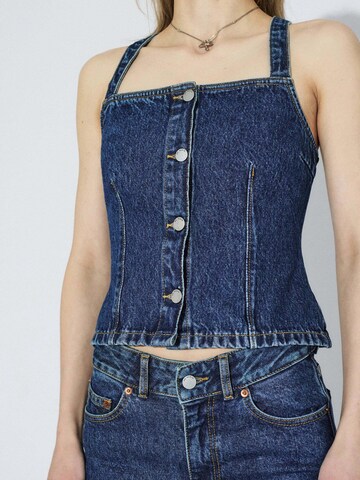 Dr. Denim Top 'Niamh' in Blue