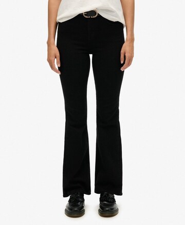 Superdry Flared Jeans in Zwart: voorkant