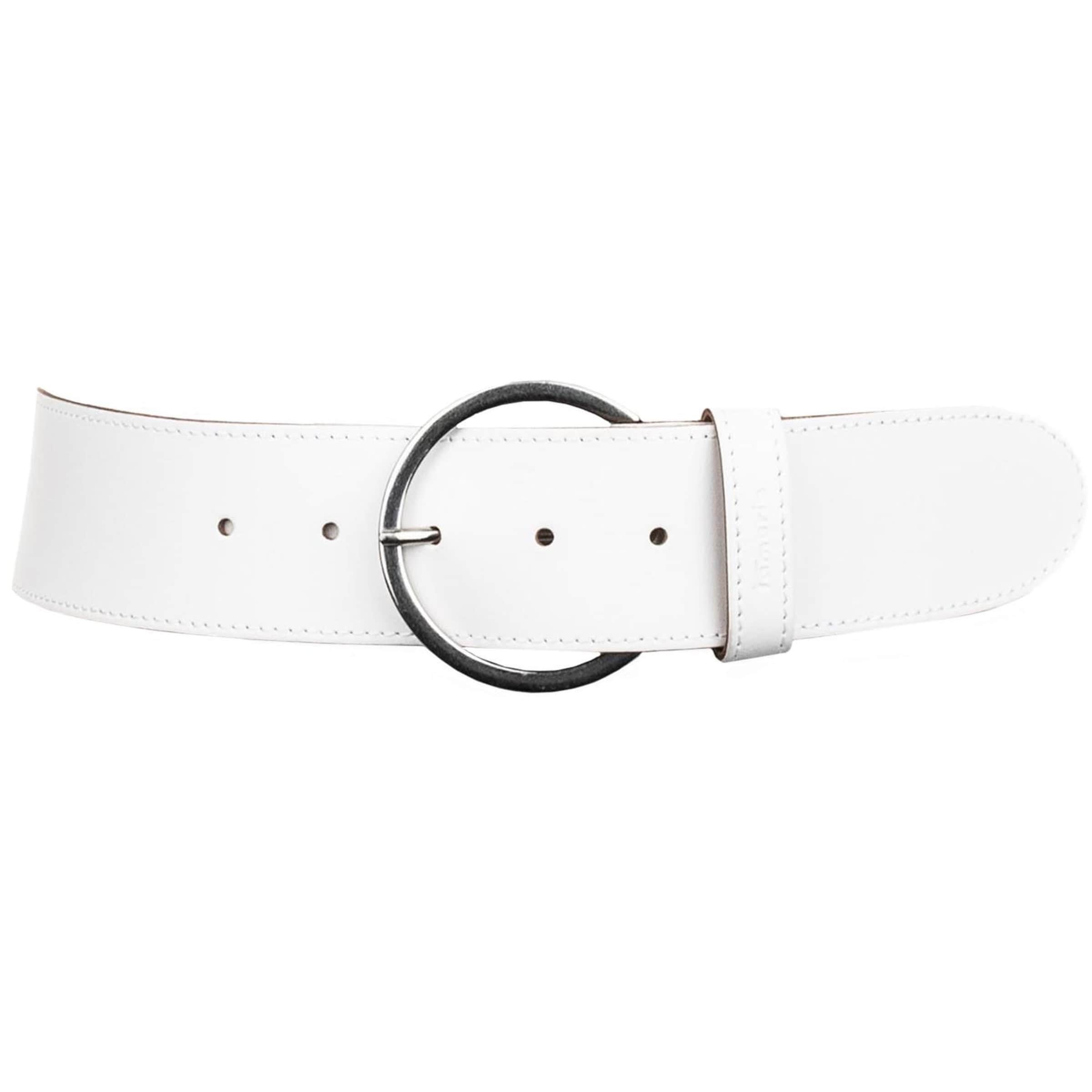 Tamaris Belt in White: front
