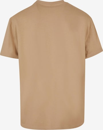 T-Shirt 'Good Vibes Only' Merchcode en beige