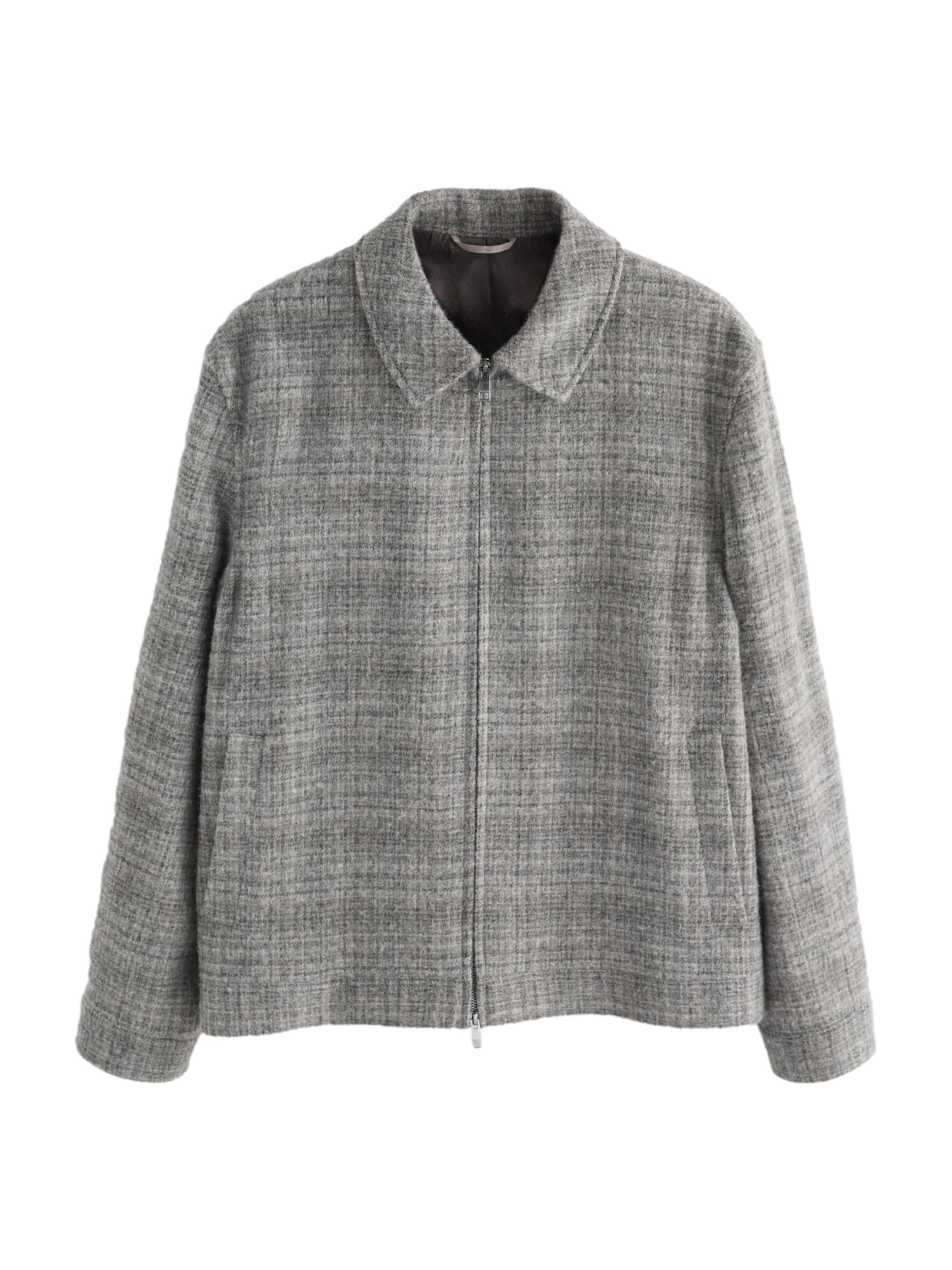 Next Übergangsjacke 'British Moons' in Grau: Vorderseite