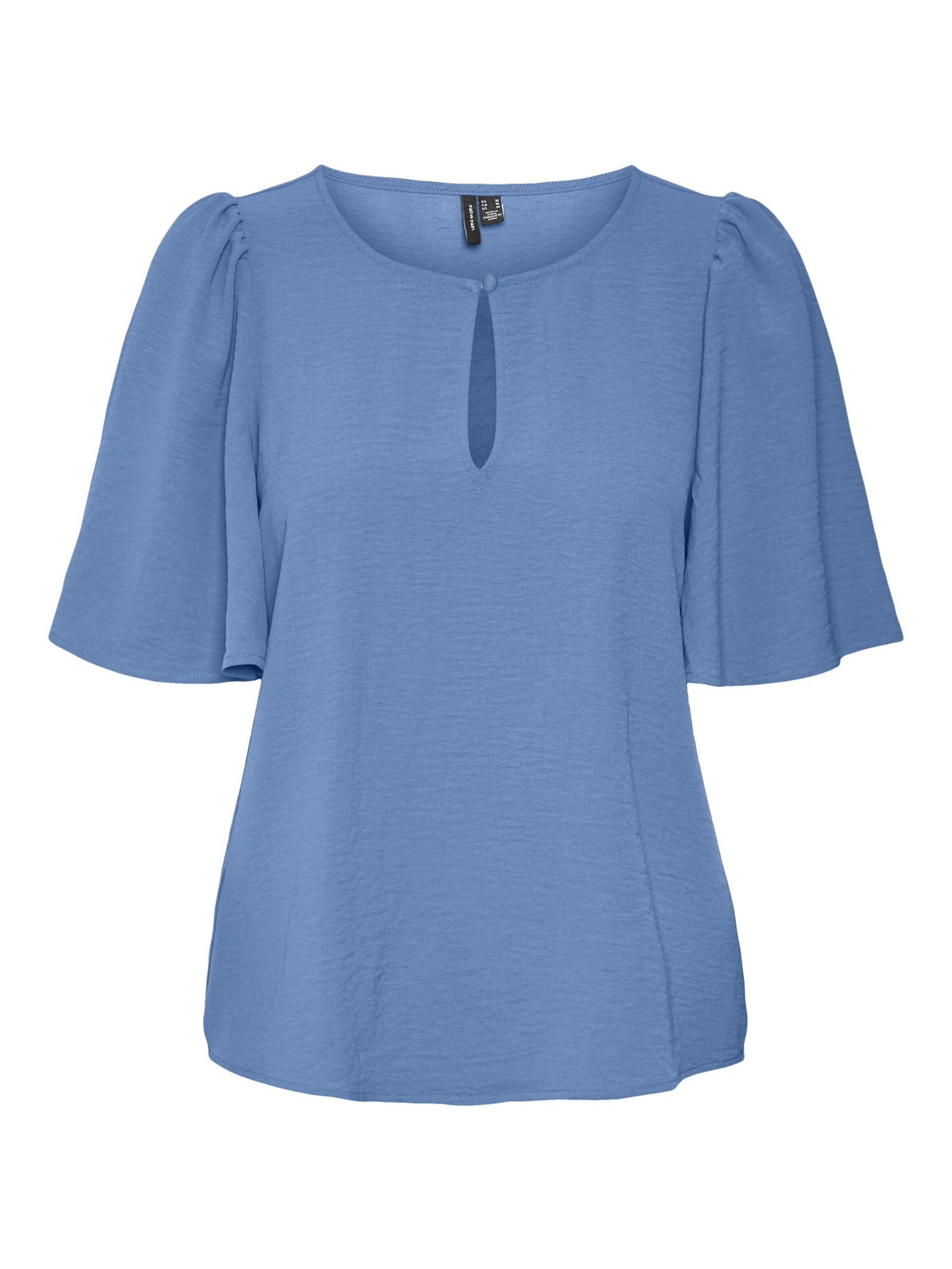 VERO MODA Blouse 'ALVA' in Blauw: voorkant