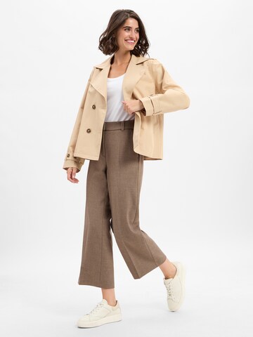 Cambio Wide leg Pleat-front trousers 'California' in Brown