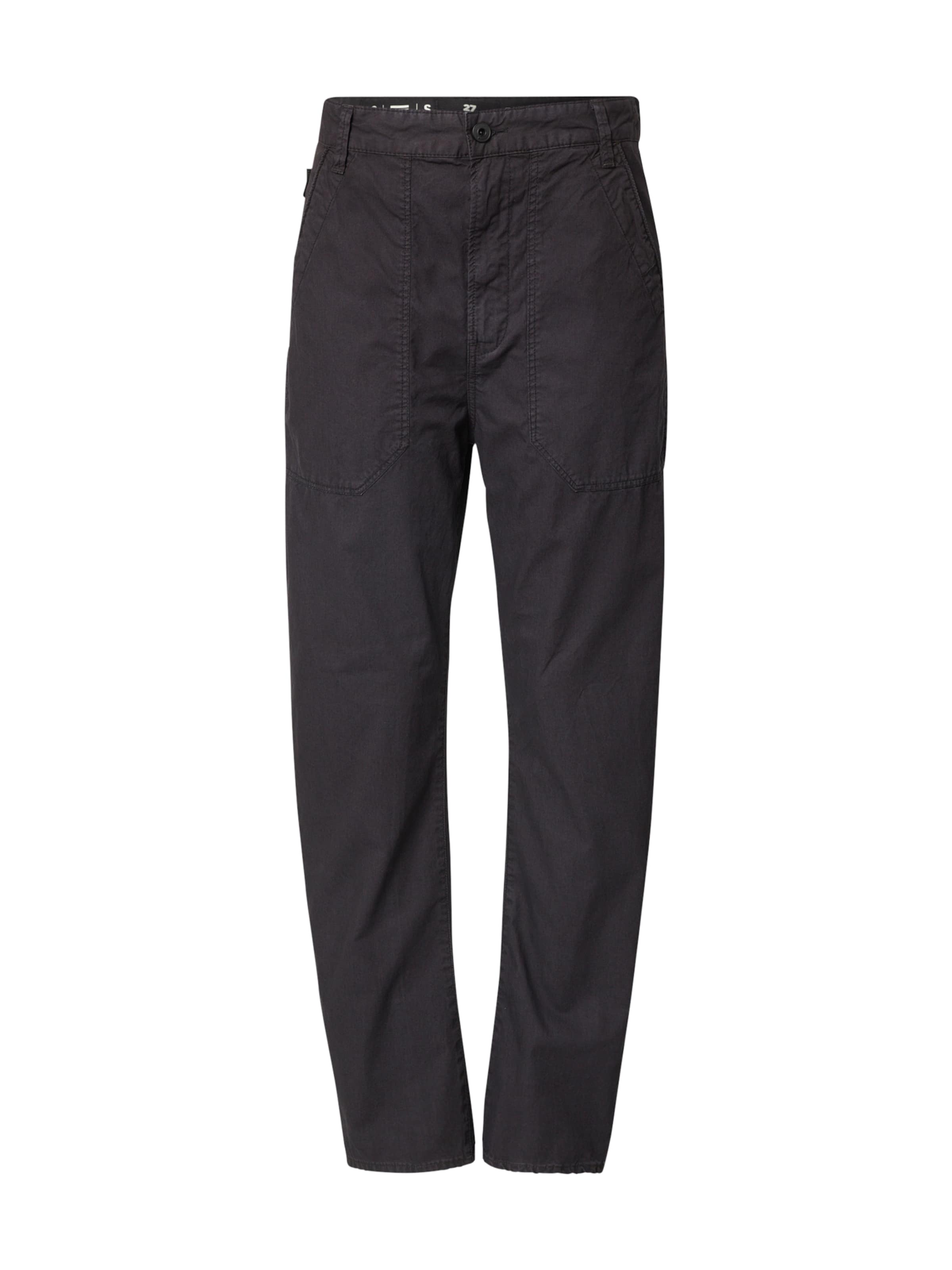 G-STAR Regularen Hlače | črna barva: sprednja stran