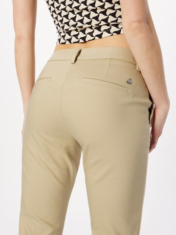 MOS MOSH - Slimfit Pantalón plisado en beige