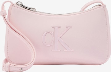 rozā Calvin Klein Pleca soma: no priekšpuses