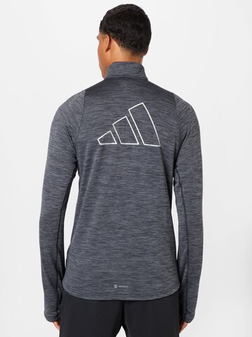 Hanorac sport 'Run Icons 3-Bar Warm ' de la ADIDAS SPORTSWEAR pe negru