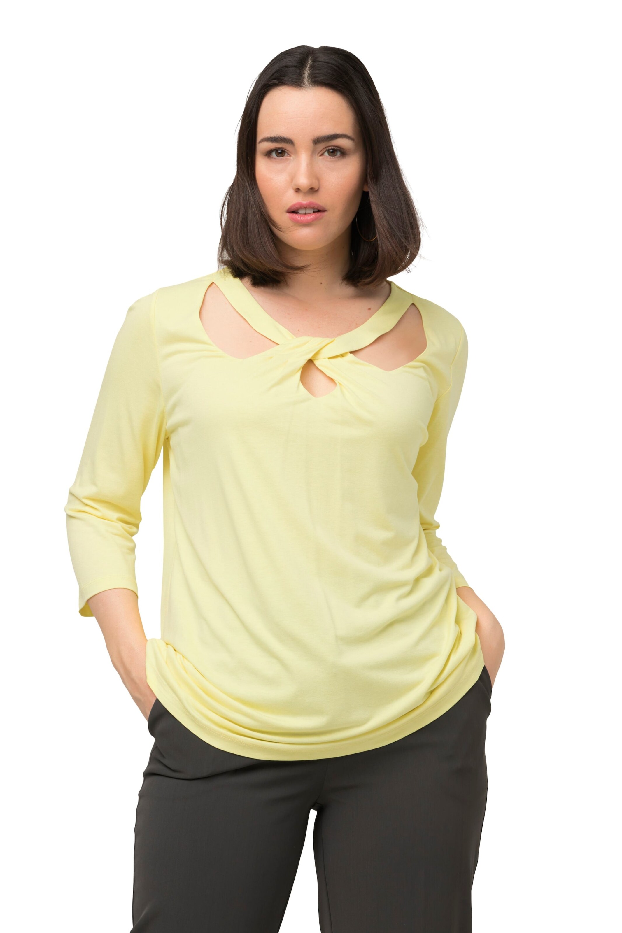 Ulla Popken Shirt in Yellow: front