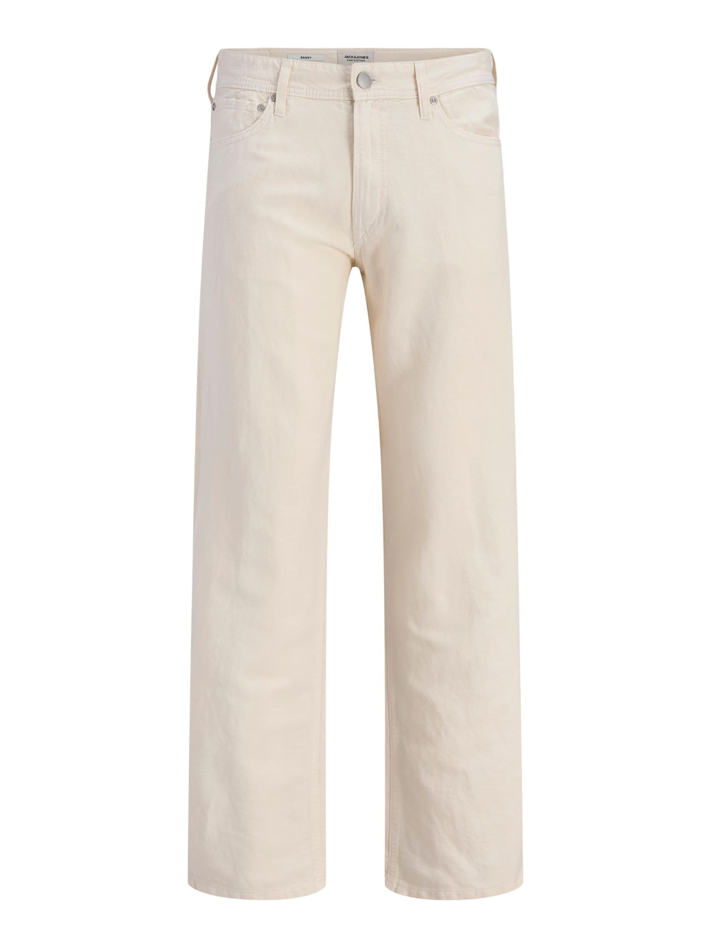 JACK & JONES Pants in White: front