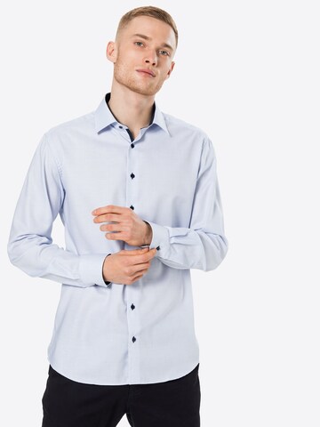 ETERNA Regular fit Button Up Shirt in White: front