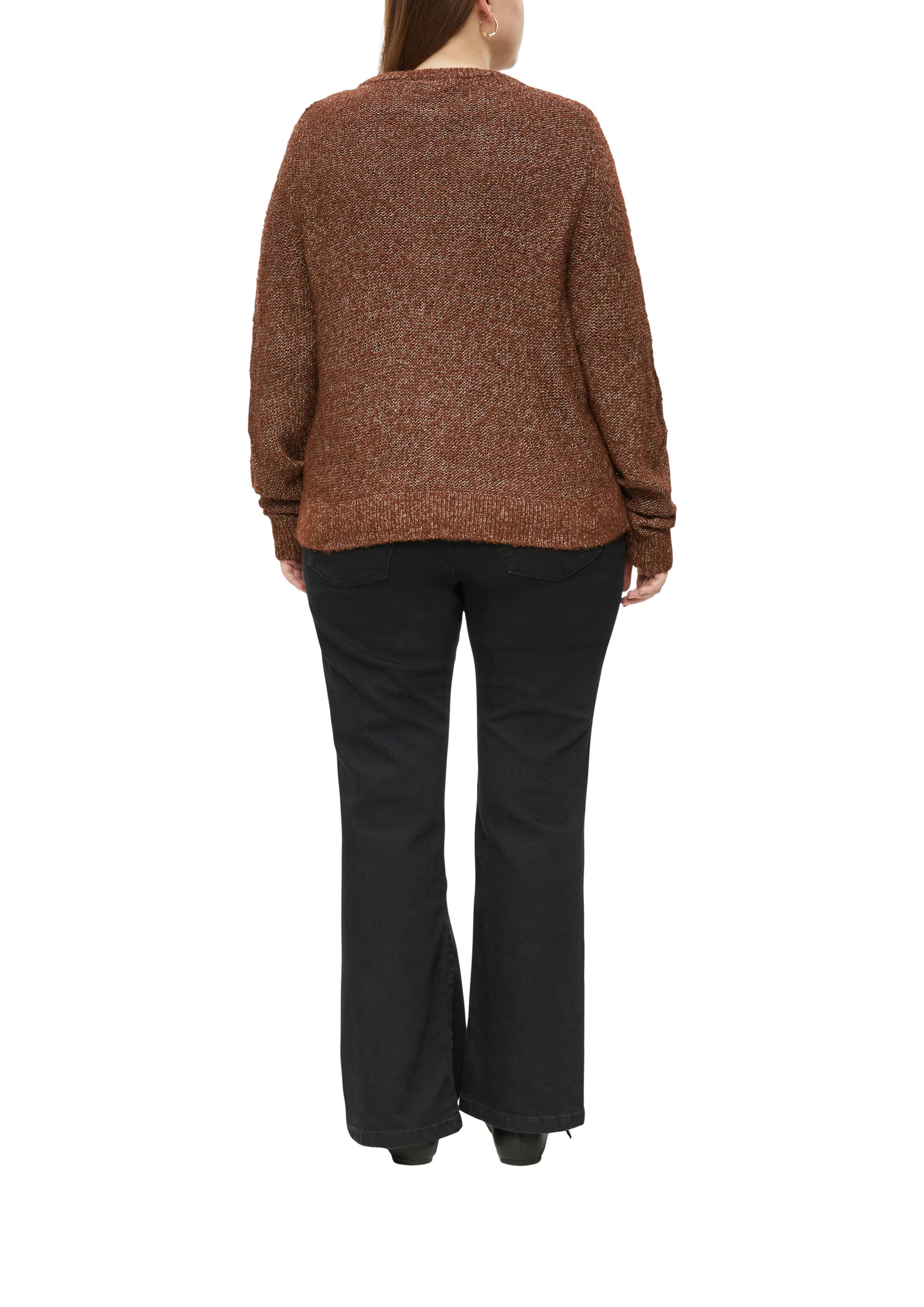 QS Knit cardigan in Brown