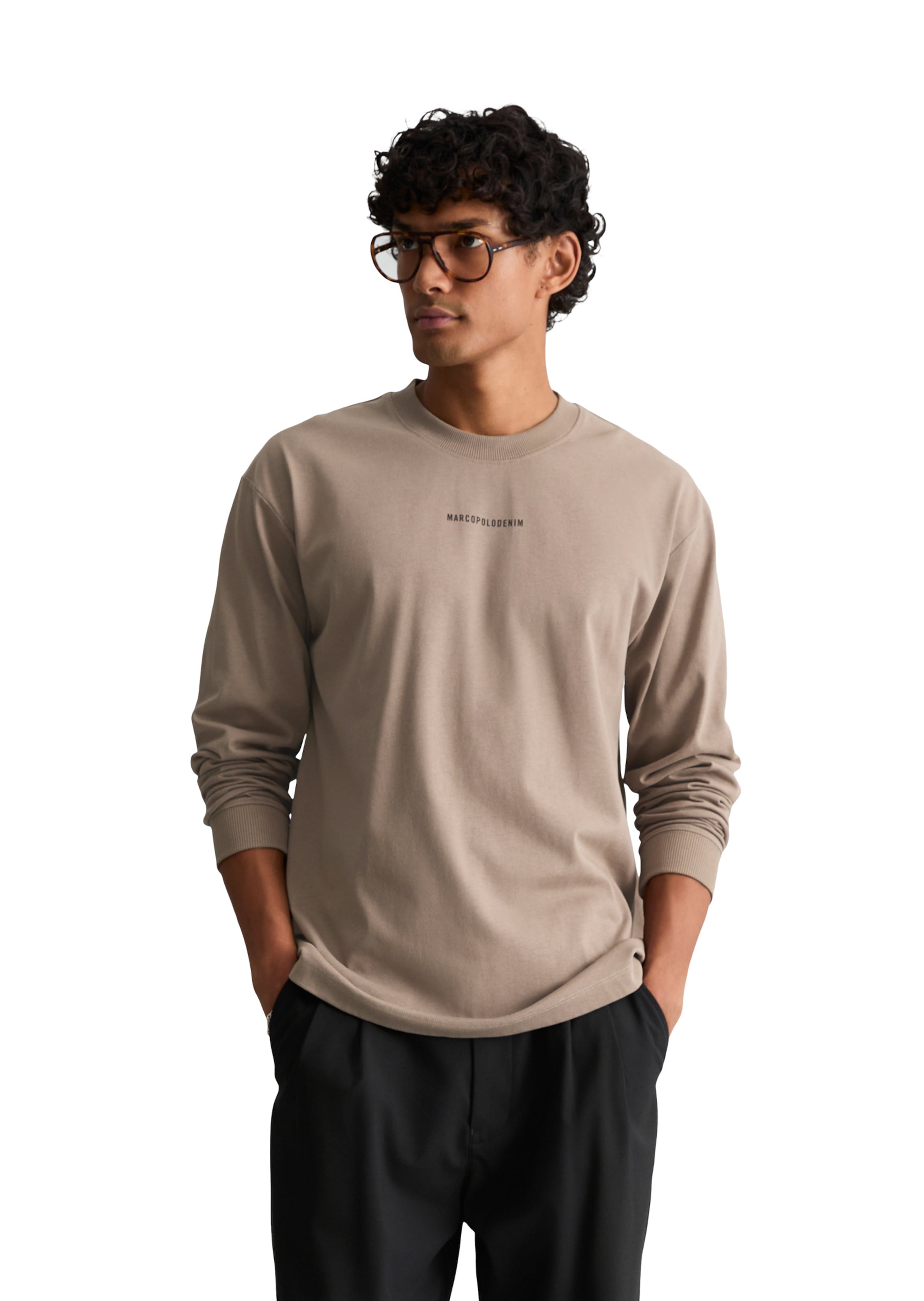 Marc O'Polo DENIM Shirt in Brown: front
