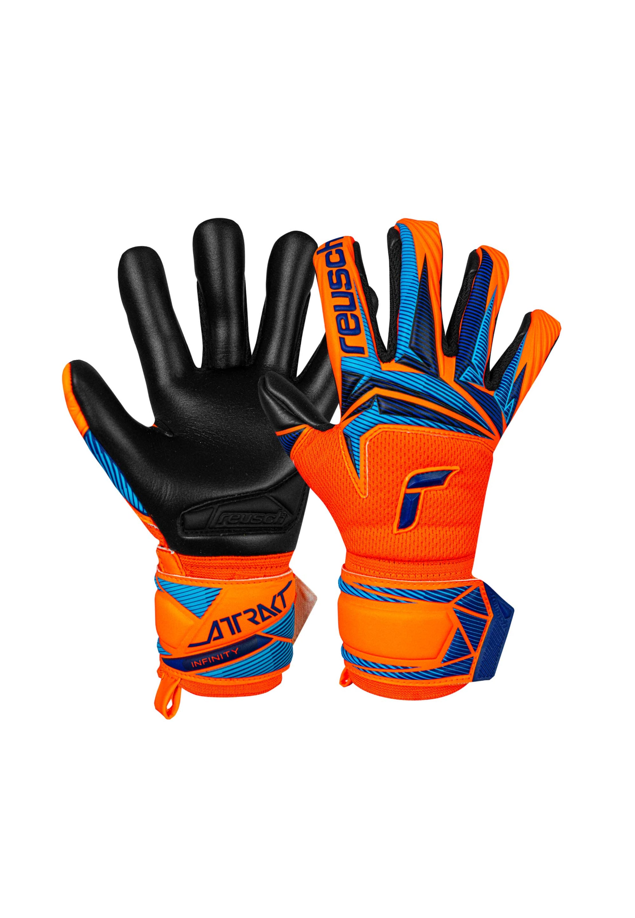 REUSCH Sports gloves 'Attrakt Infinity Evolution NC Junior' in Blue: front
