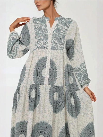 Hiccup Vestidos camiseiros em cinzento claro / verde, Vista do artigo