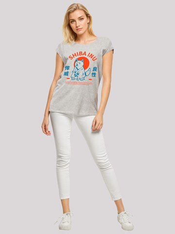 F4NT4STIC Shirt 'Japanischer Shiba Inu Hund' in Grijs