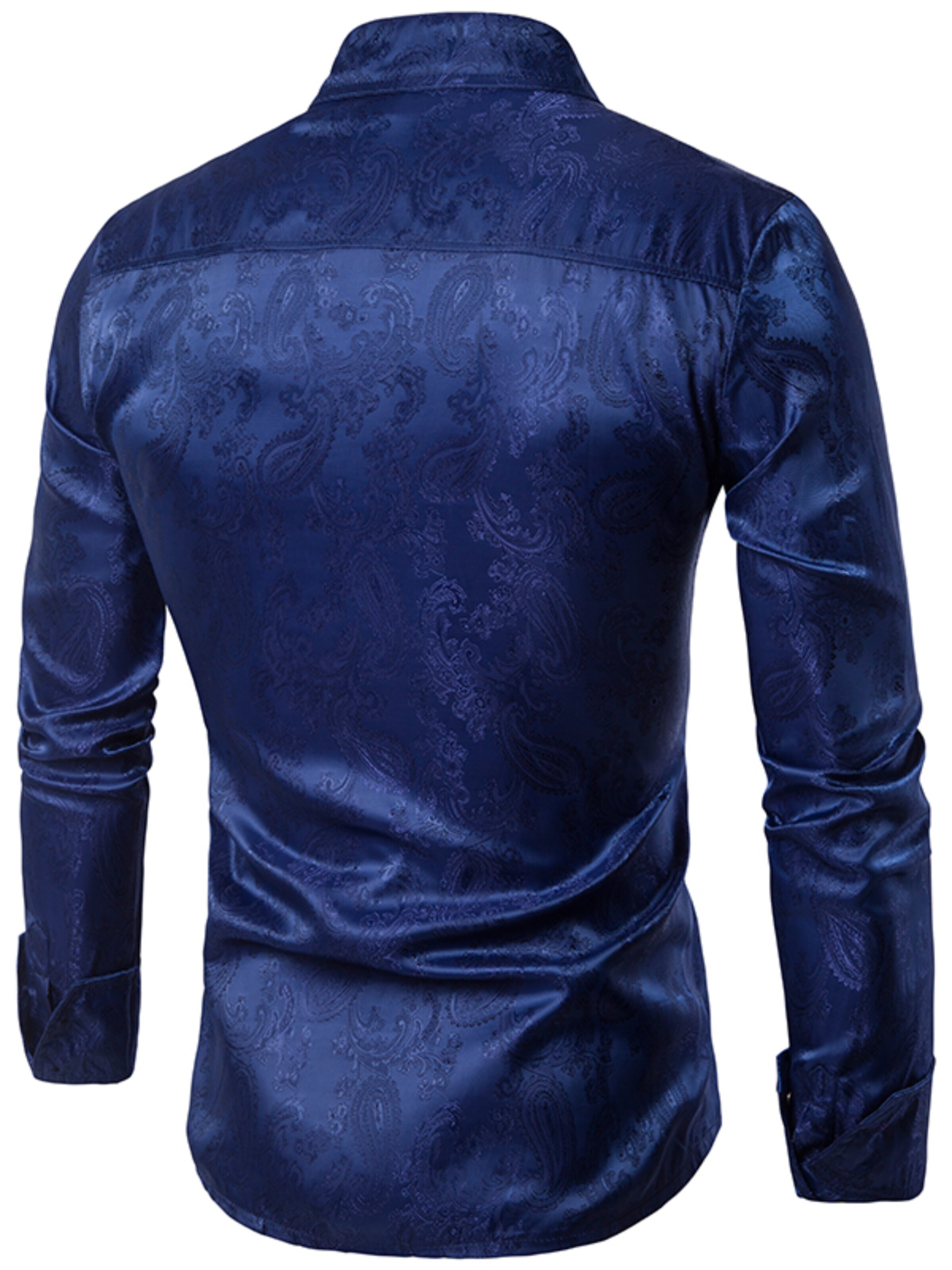 YOUTHUP Comfort fit Button Up Shirt 'Stick' in Blue