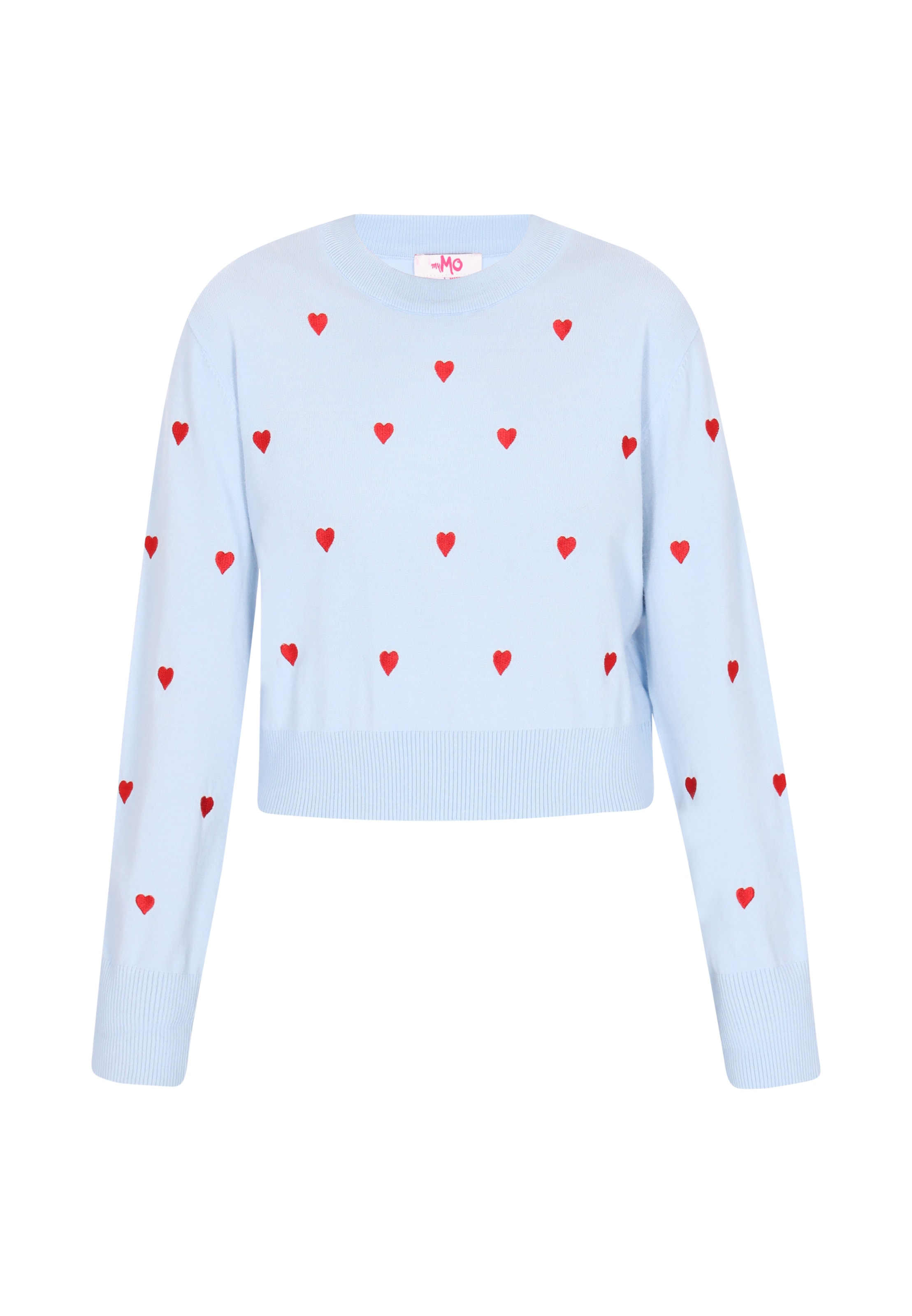 MYMO Pullover 'Comfy' in Blau: Vorderseite