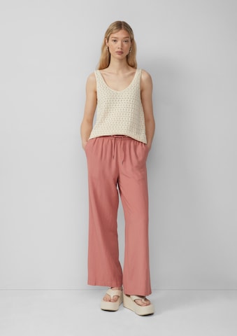 QS Wide Leg Hose in Orange: Vorderseite