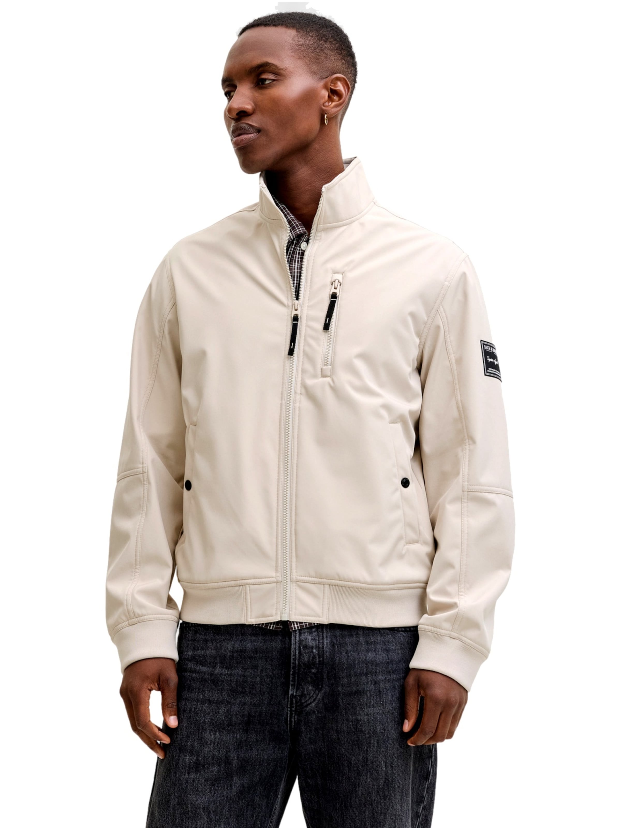 JACK & JONES Tussenjas 'JJEParker' in Beige: voorkant