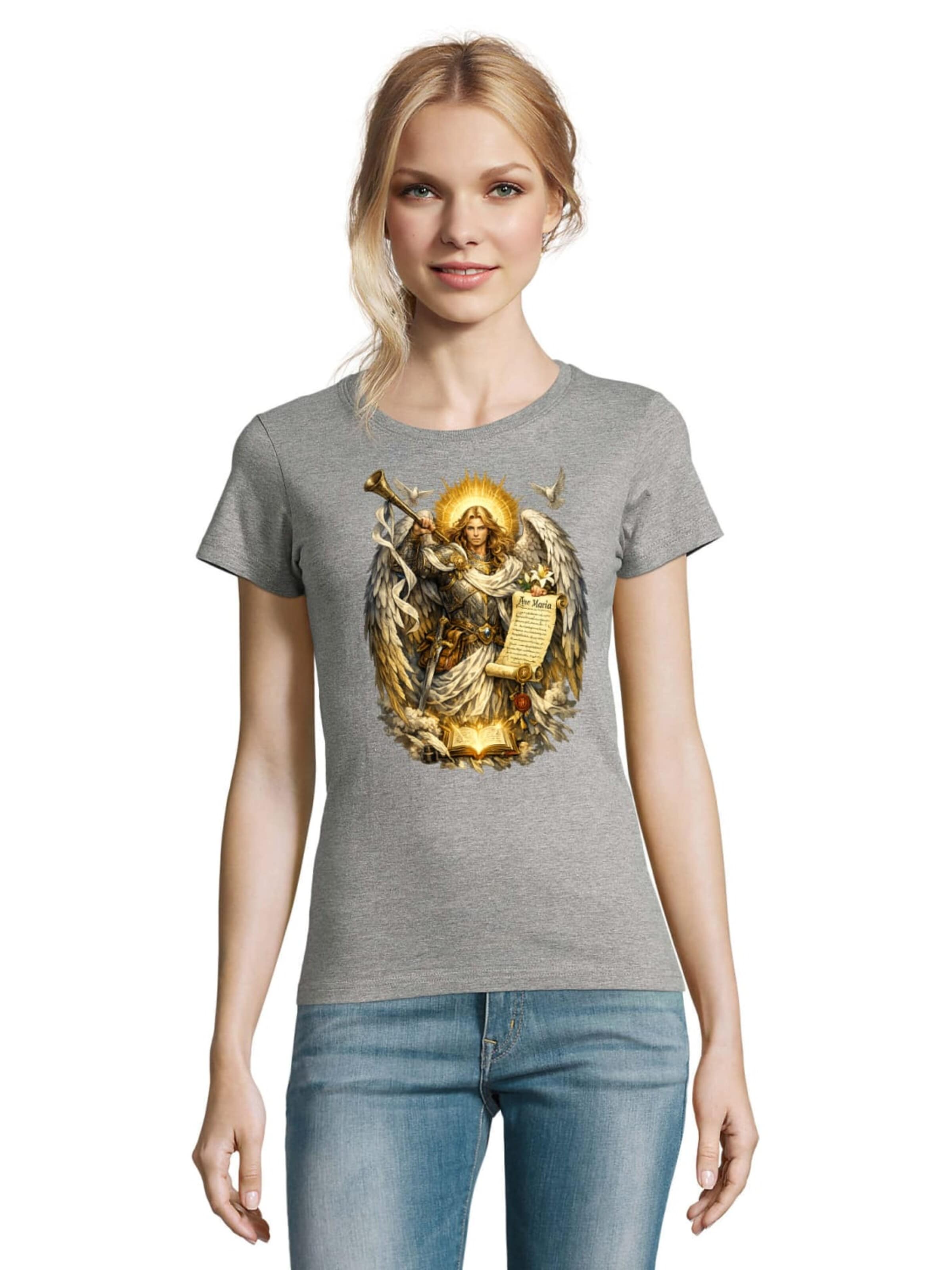 Blondie & Brownie Shirt‌‌‌‌ in Grau: Vorderseite