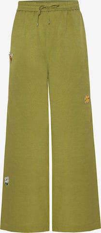 TATUUM Bő szár Nadrág - zöld: elől