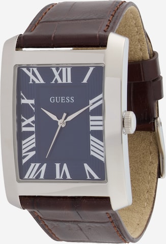 GUESS Uhr 'Clyde' in Braun: Vorderseite