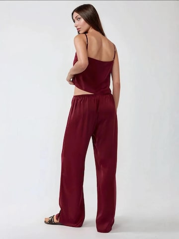 Wide leg Pantaloni di Hiccup in rosso