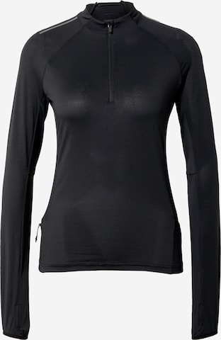 RukkaTehnička sportska majica 'Monna' - crna boja: prednji dio