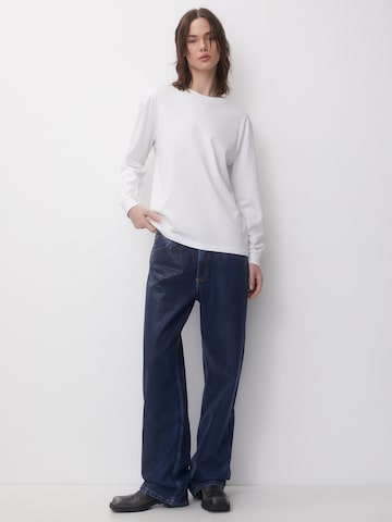 Pull&Bear Wide leg Jeans i blå