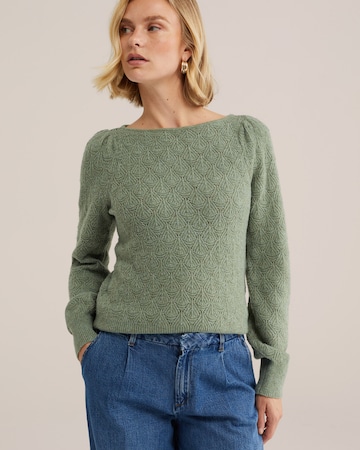 Pulover de la WE Fashion pe verde: față
