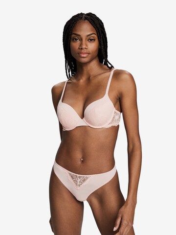 ESPRIT T-shirt Bra 'Camila' in Pink: front