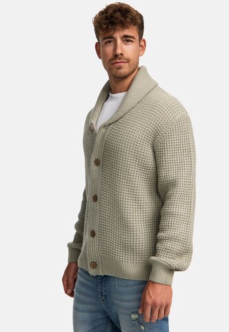 INDICODE JEANS Gebreid vest ' Brandox ' in Grijs