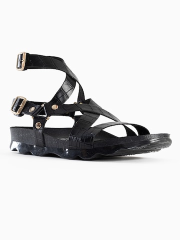 Bayton Sandalen met riem 'Armidale' in Zwart