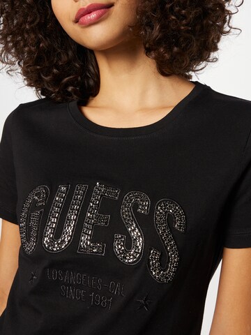 GUESS T-Shirt 'MIRELA' in Schwarz