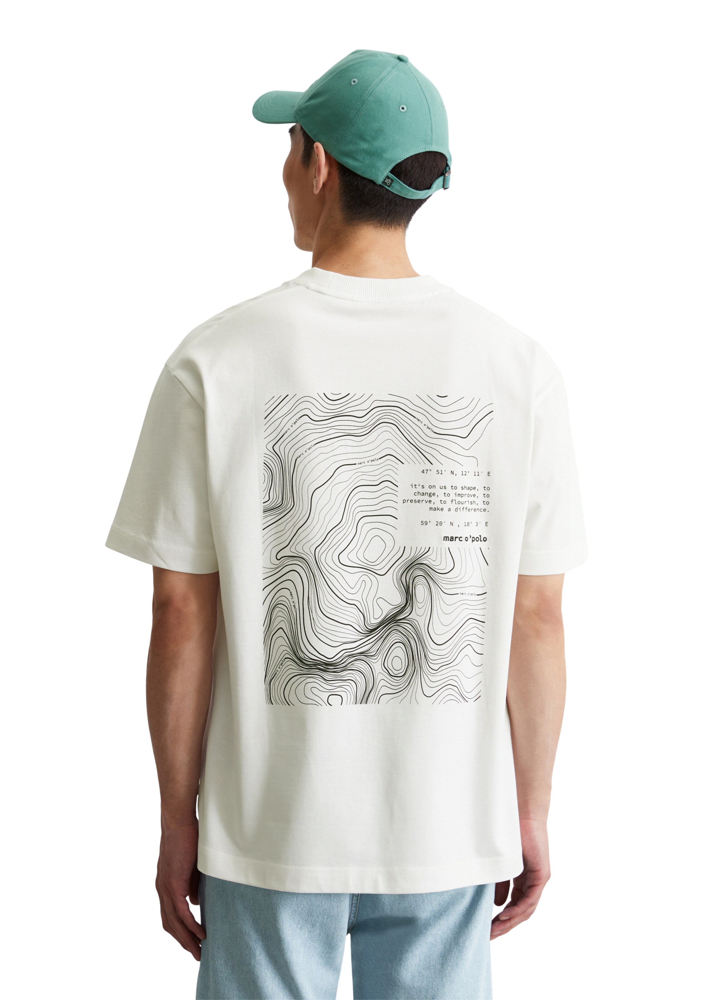 Marc O'Polo Shirt in Wit: voorkant