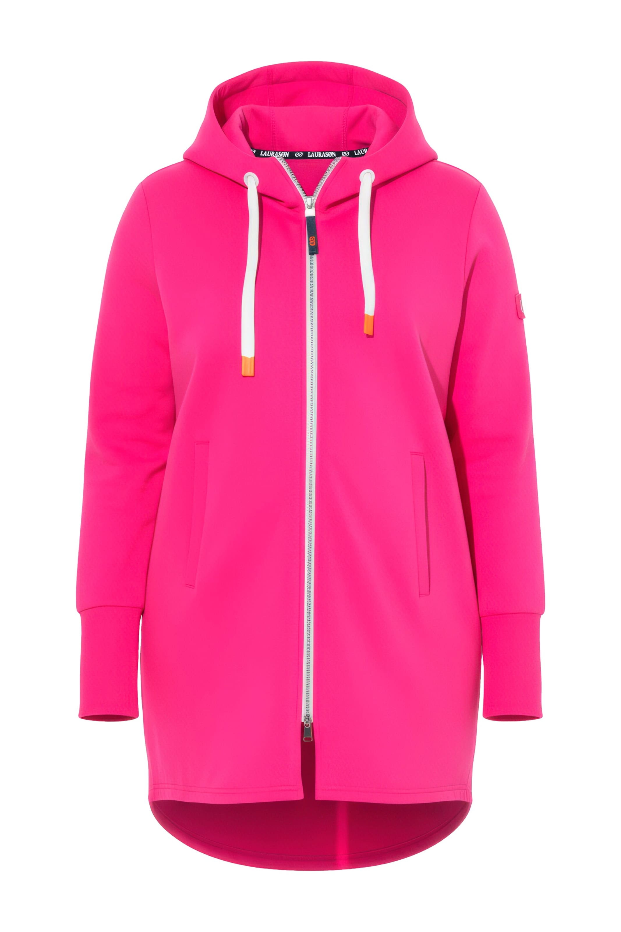 LAURASØN Sweatjacke in Pink: Vorderseite