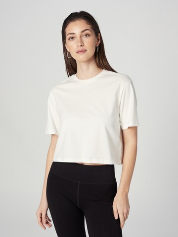 A LOT LESS T-shirt 'Lisa' i vit: framsida