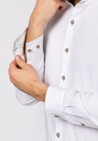 STOCKERPOINT Regular fit Traditional Button Up Shirt 'Reno' in White