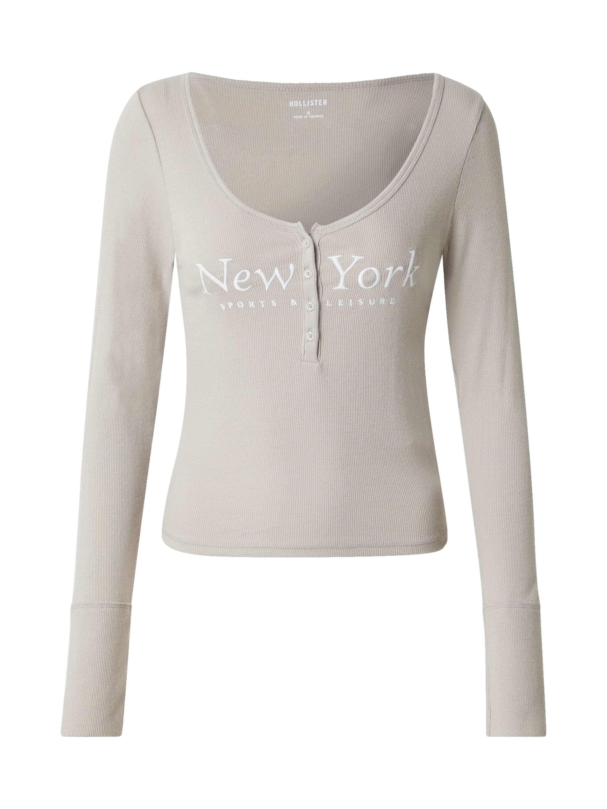 HOLLISTER Μπλουζάκι σε γκρι: μπροστά