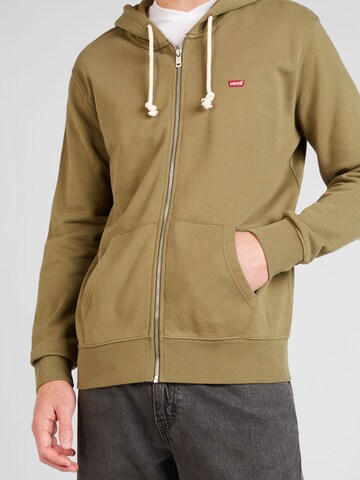 LEVI'S ® Regular Fit Sweatjacke 'New Original Zip Up' in Grün