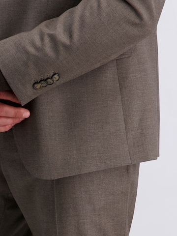 PIERRE CARDIN Regular fit Colbert 'Alain' in Bruin