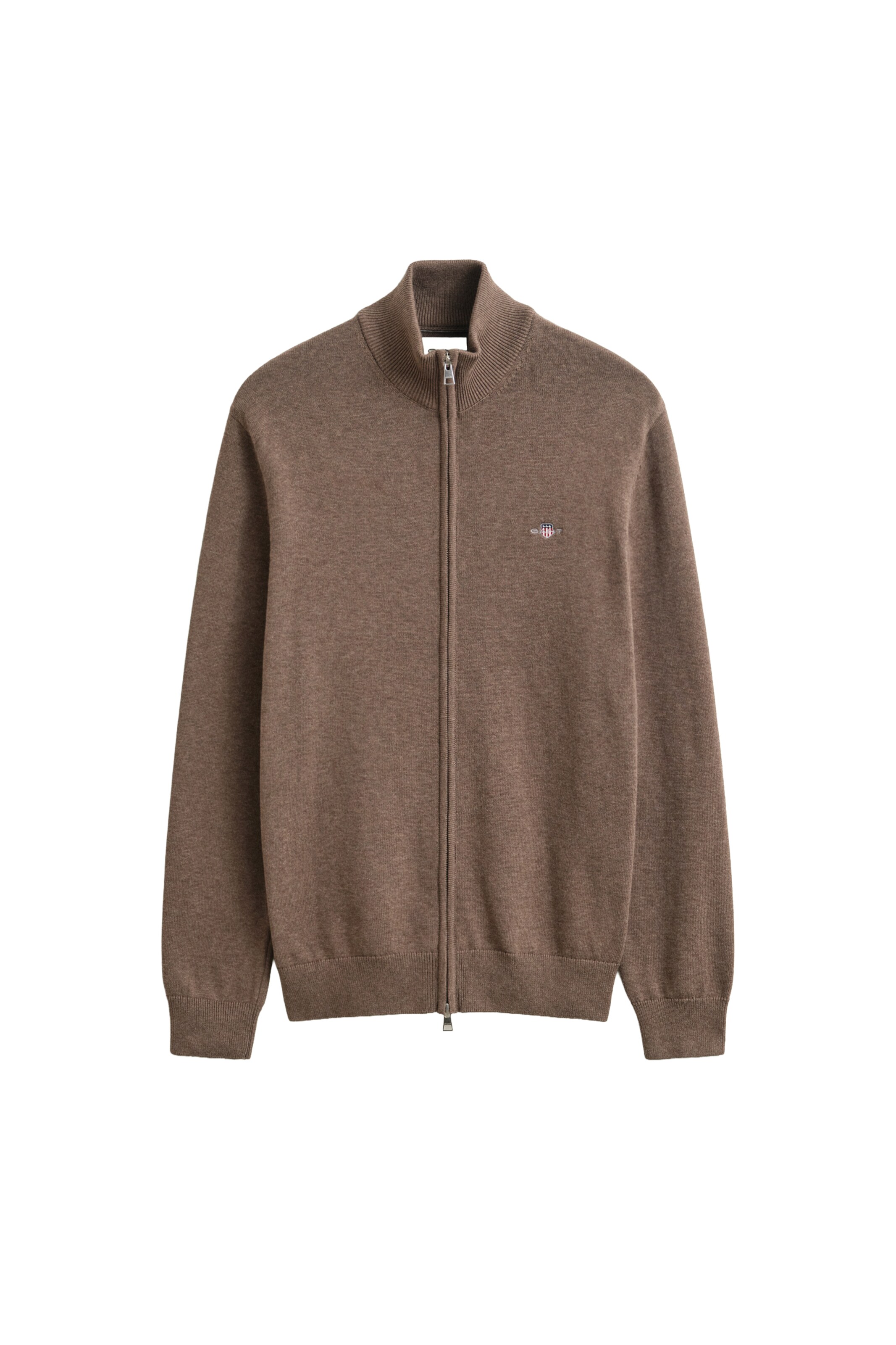 GANT Knit Cardigan in Brown: front