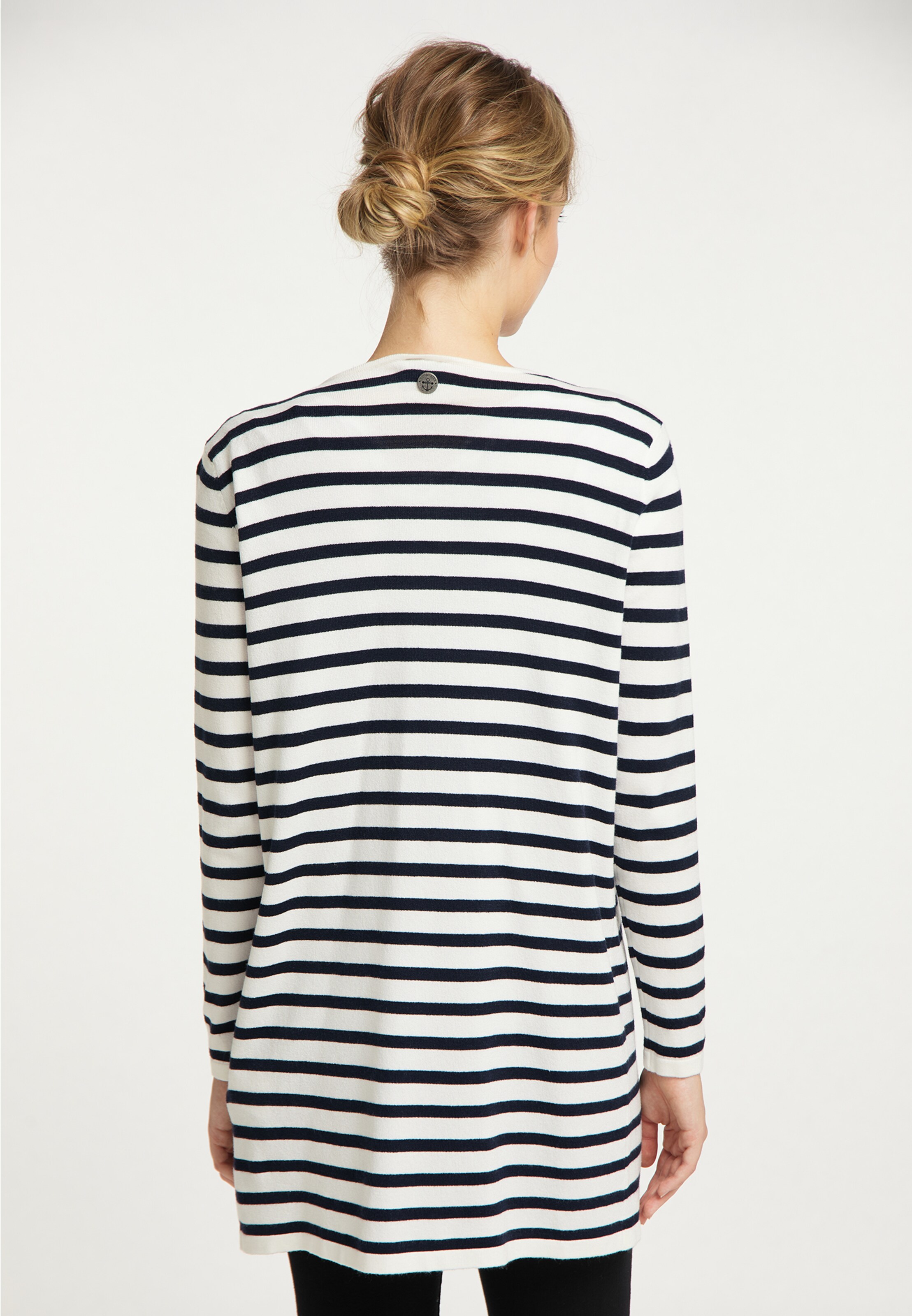 Frauen Pullover & Strick DreiMaster Maritim Jacke in Marine, Weiß - IS53099 Frauen Pullover & Strick DreiMaster Maritim Jacke in Marine, Weiß - IS53099