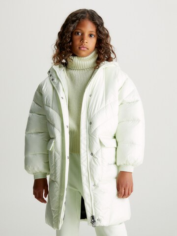 Manteau Calvin Klein Jeans en vert : devant