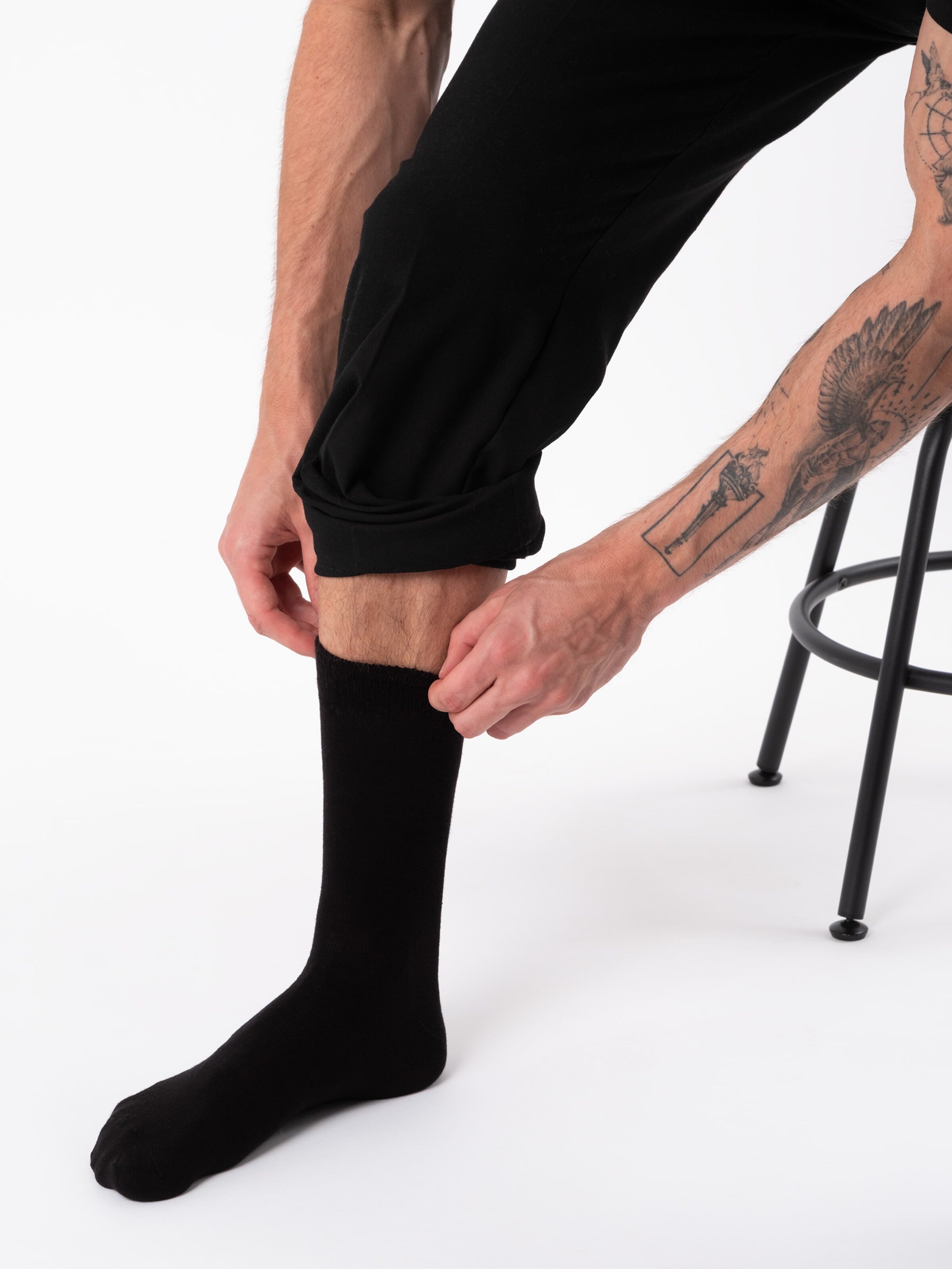 Occulto Socks 'Hermann' in Black