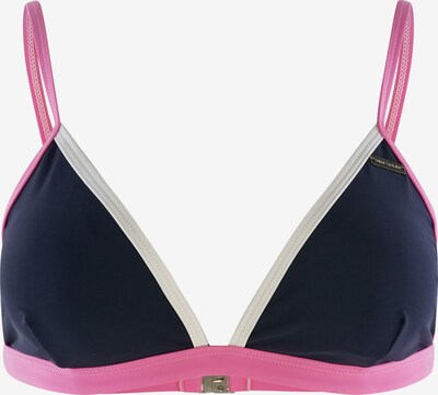 TOM TAILOR Bikinitop 'Premila' in dunkelblau / pastellgelb / rosa, Produktansicht