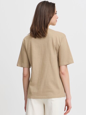 b.young - Camisa ' BYTROLO CREW NECK TSHIRT - ' em bege