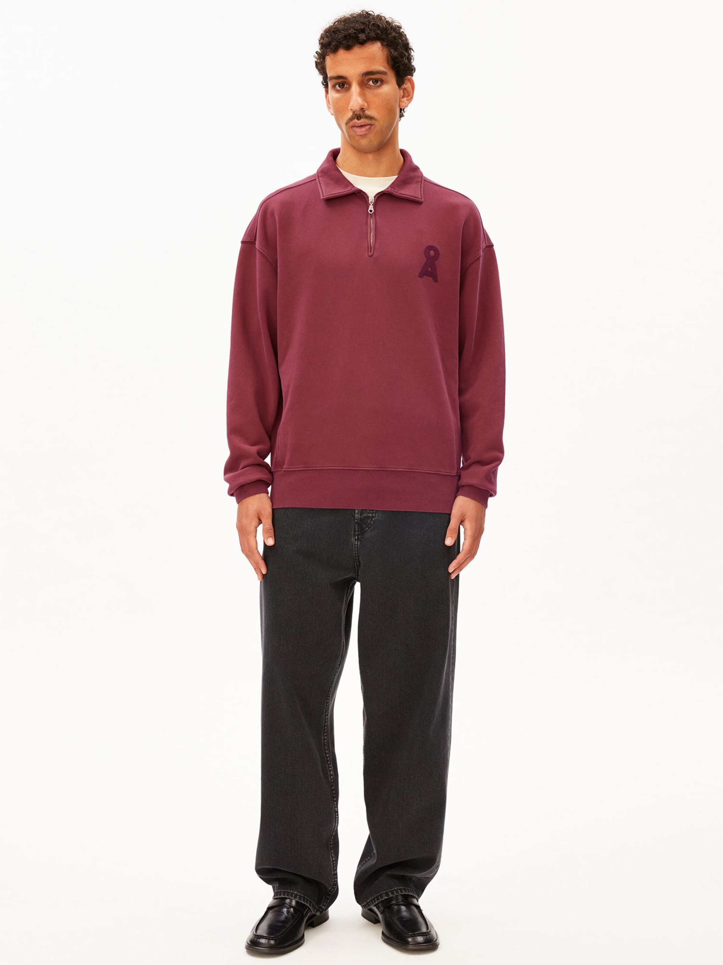 ARMEDANGELS Pullover ICONIC Å GMT DYE in Rot