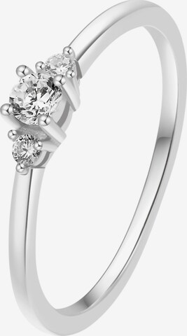 Bague 'Slim Trio' Hey Happiness en argent : devant