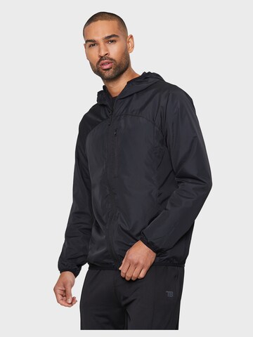 Threadbare Between-Season Jacket 'Beckham' in Black: front